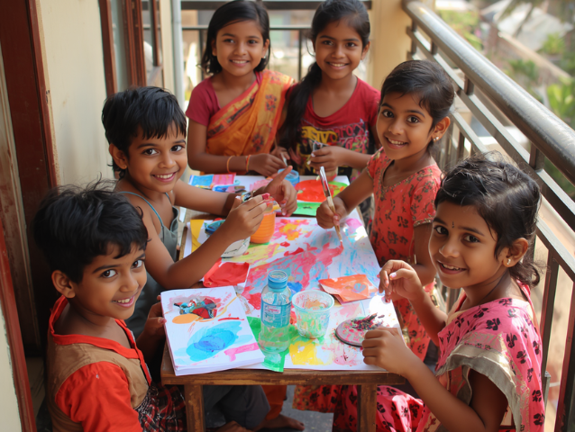 Children Learning Fun Activities at Joyful Kidz Day Care Padi