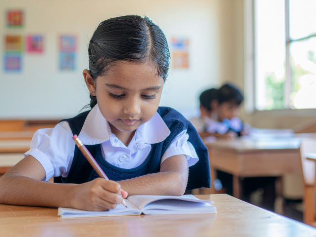 Students Learning Hindi Tuition at Joyful Kidz Kolathur