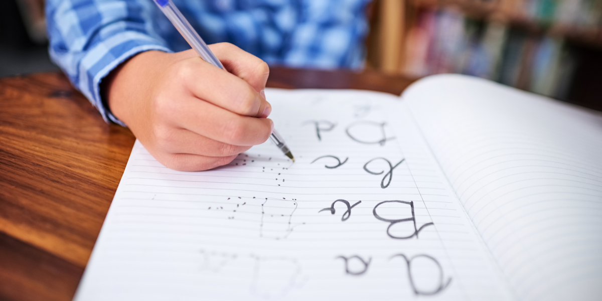 Kids Practicing Neat Handwriting